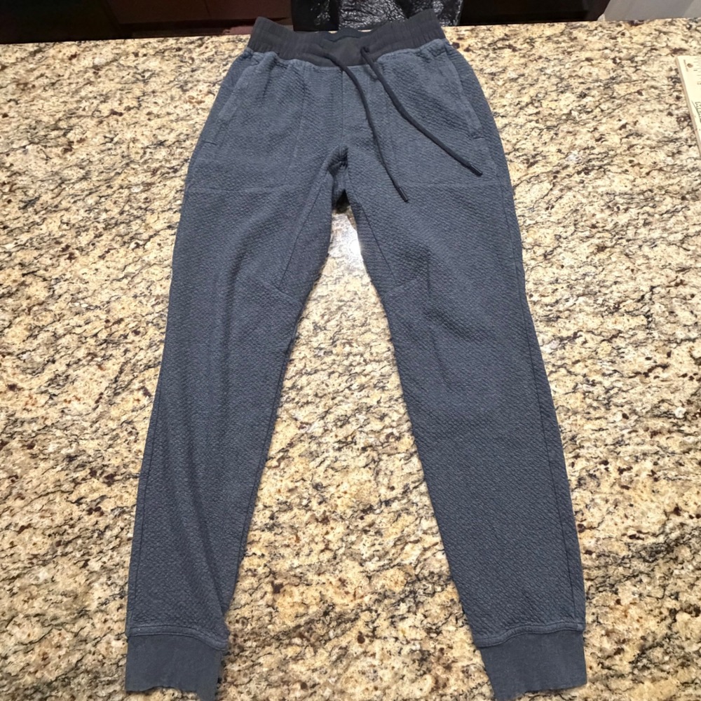 Lululemon Textured Joggers Charcoal Gray Tapered Sweatpants XS ws